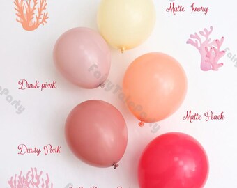 Dusk Pink and Matte Peach Balloon Set | DIY Latex Balloon Set | Birthday Decoration Balloons | Graduation Season Decorations