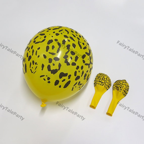 Décorations d'anniversaire en forme de girafe avec ballons girafe, bannière « Happy Birthday », tourbillons à suspendre, décoration de gâteau, décoration de cupcake