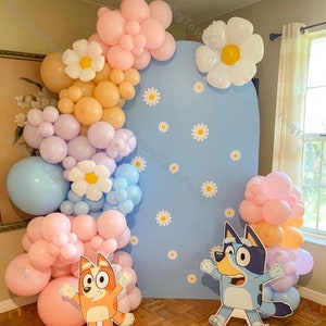 Kit ghirlanda arco palloncini fiori margherita 102 pezzi Due dolci pesca fard Groovy One Party Baby Shower matrimonio addio al nubilato sposa compleanno decorazione