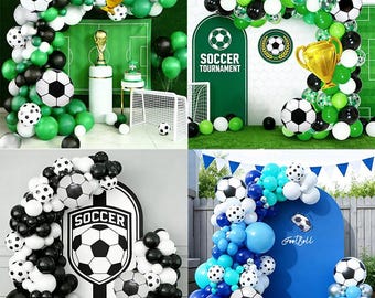 Fußball-Themen-Party-Ballons, Kindergeburtstag-Party-Hintergründe, Abschlussfeier-Dekor, Jungen-erster Geburtstags-Ballons, Fußball-Ballons