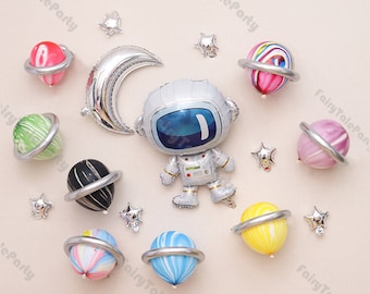 DIY Galaxy Weltraum Ballons Jupiter Merkur Venus Astronaut Ballon Kinder 1