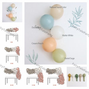 Ghirlanda di palloncini Peter Rabbit, blu polvere, salvia, sabbia, arco di palloncini bianchi, decorazioni per feste di Pasqua, baby shower, rivelazione del sesso del bambino, forniture per battesimo