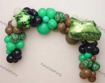 Gejoy Gejoy 60 Pieces Latex Camo Balloons Green Camouflage Balloons For Hunting Themed Party Military Celebrations