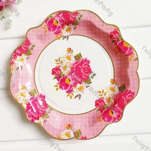 Piatto di carta in pizzo vintage in stile cinese, per matrimonio, anniversario, stoviglie monouso / articoli per feste / piatto di carta celadon