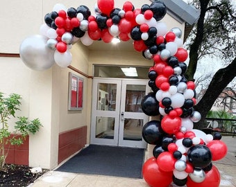 158pcs Colorful Balloon Arch Kit Red Black White Balloons Garland For Gender Reveal Wedding Birthday Baby Shower Home Decor Accessories