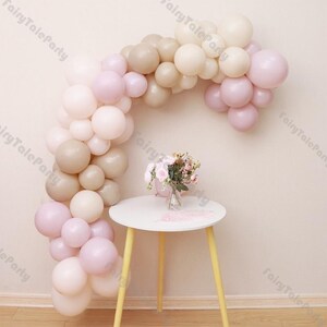 105pcs Light Pink Latex Balloon Set Event and Party Backdrop Decoration Supplies Boho Rustic Wedding Decoration