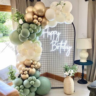 Decorazioni Di Compleanno Verde Salvia: Pacchetti E Addobbi Per Feste In Tonalità Pastello