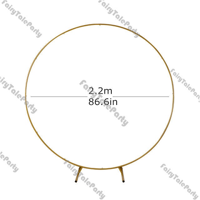 Circle Wedding Arch Background Wrought Iron Shelf Decorative Etsy
