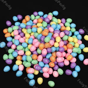 50/100pcs Easter Mini Eggs Foam Bright Gold Pink Simulation Dove Eggs Easter Party Home Decoration Holiday Event Supplies