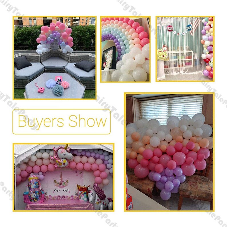 pastel rainbow balloon arch kit