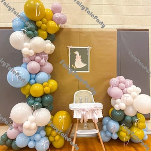 154-delige kleurrijke latex ballonslingerset | Gender-onthulling feestdecoratie | Cadeaus voor babyshowers | Decoraties voor de eerste verjaardag