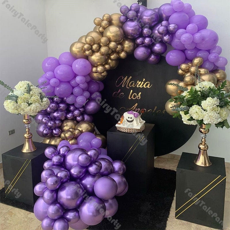 185pcs Purple Balloon Arch Kit Bridal Shower Bow of Ballon Etsy