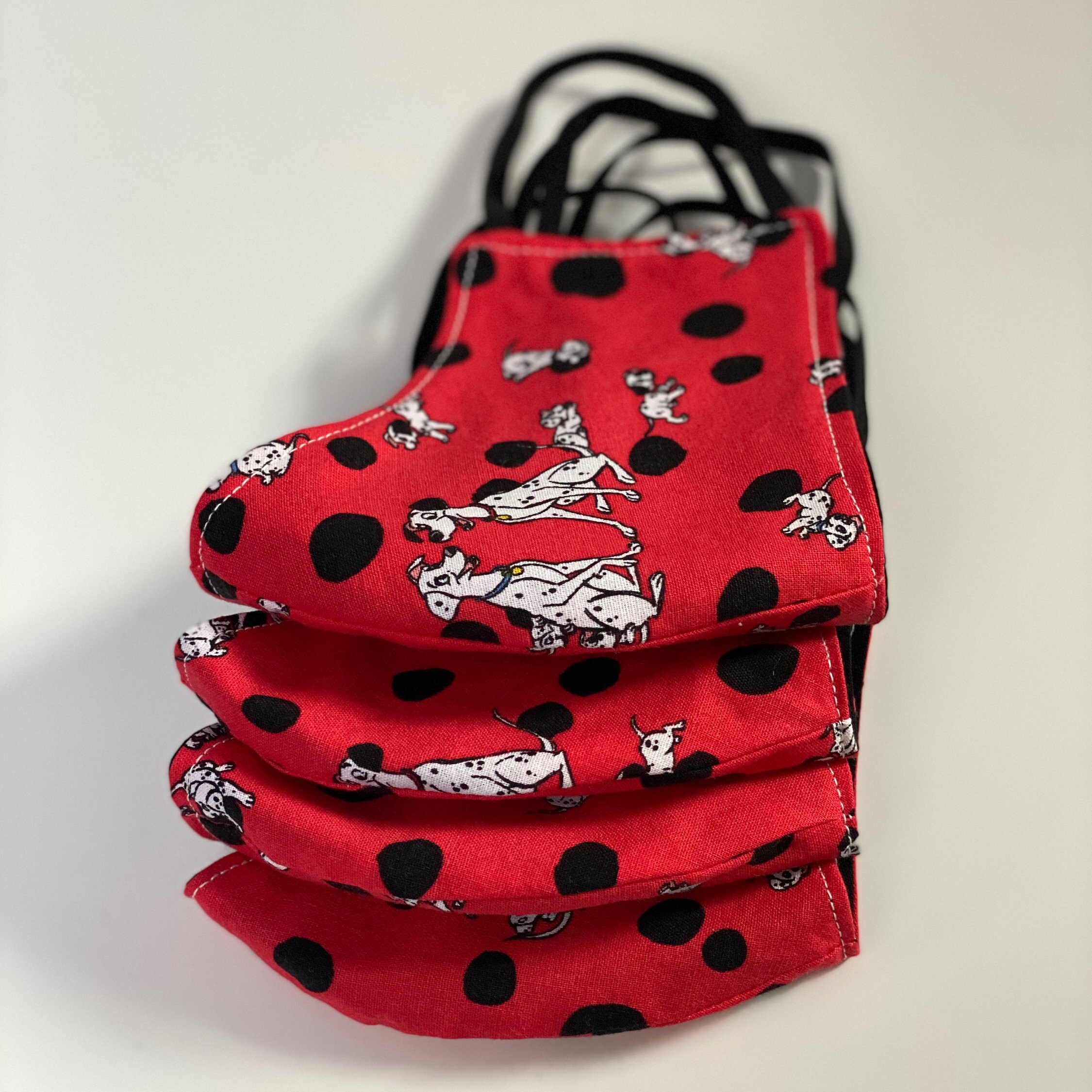 DISNEY 101 DALMATIANS Adult Medium Fitted Face Mask red | Etsy