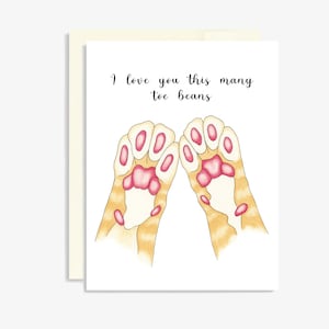 Carte d’amour Toe Beans