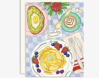 Carte brunch d’anniversaire