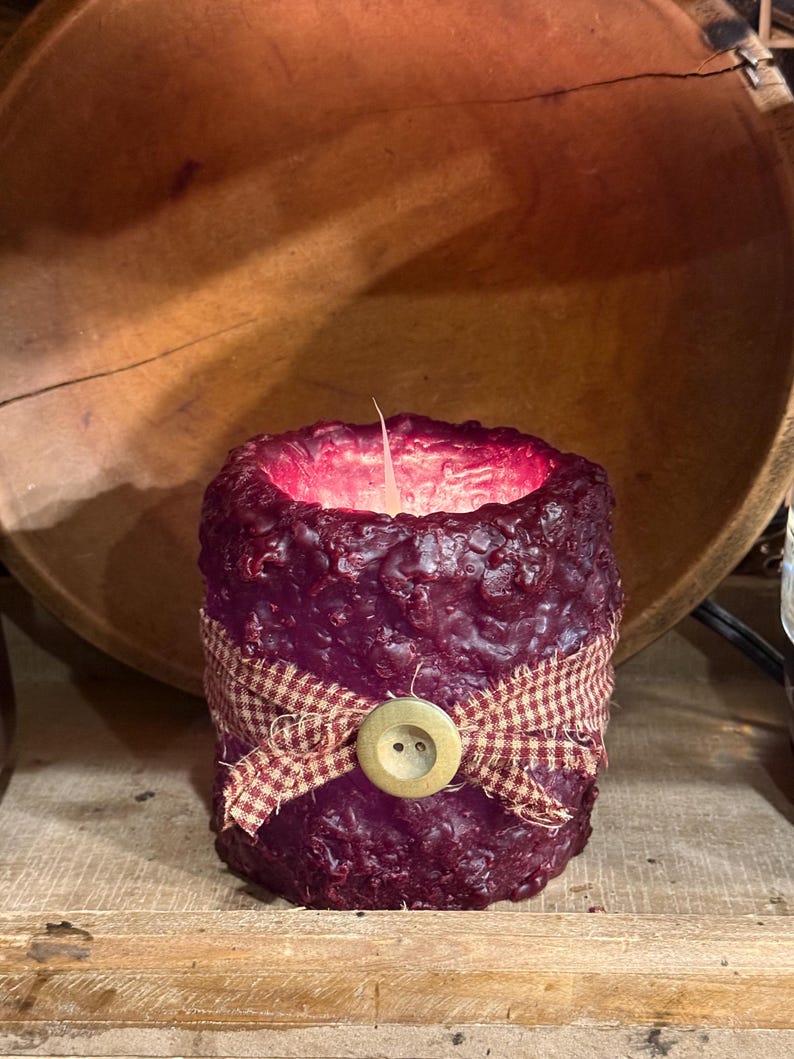 Grubby Candle (wine) - Etsy