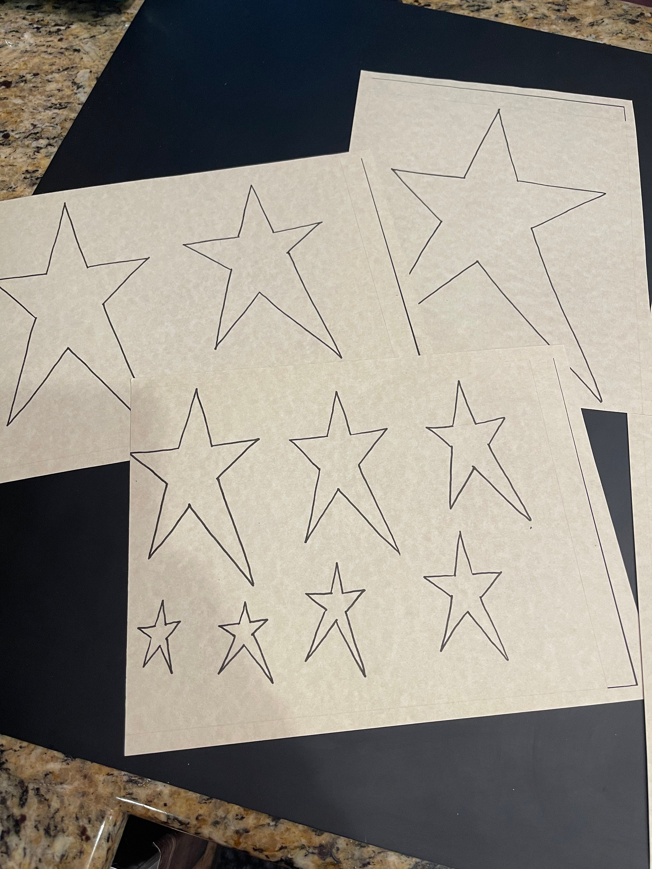 Primitive Star Templates - Etsy