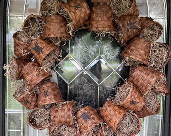 How to make basket wreath digital download
