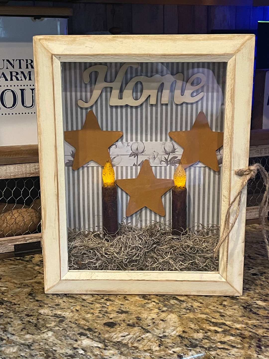 Farmhouse Shadow Box Etsy
