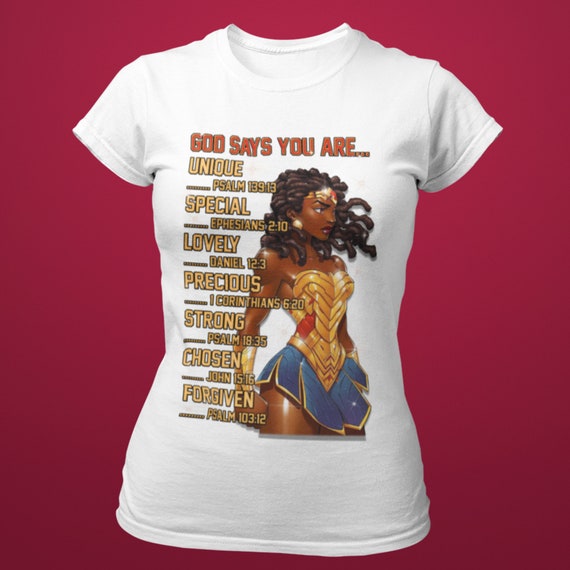 God Says You Are Unique Short-Sleeve Women's T-Shirt (Sizes S - 3XL)