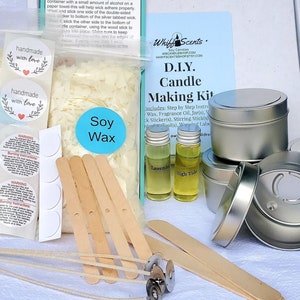 DIY Soy Candle Making Kit, DIY Craft Kit for Teens Kids Adults, Fun & Easy Craft, Beginner Candle Starter Kit, Holiday Gift, Birthday Gift