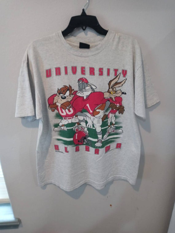 Vintage 1993 WB looney tunes university Alabama t