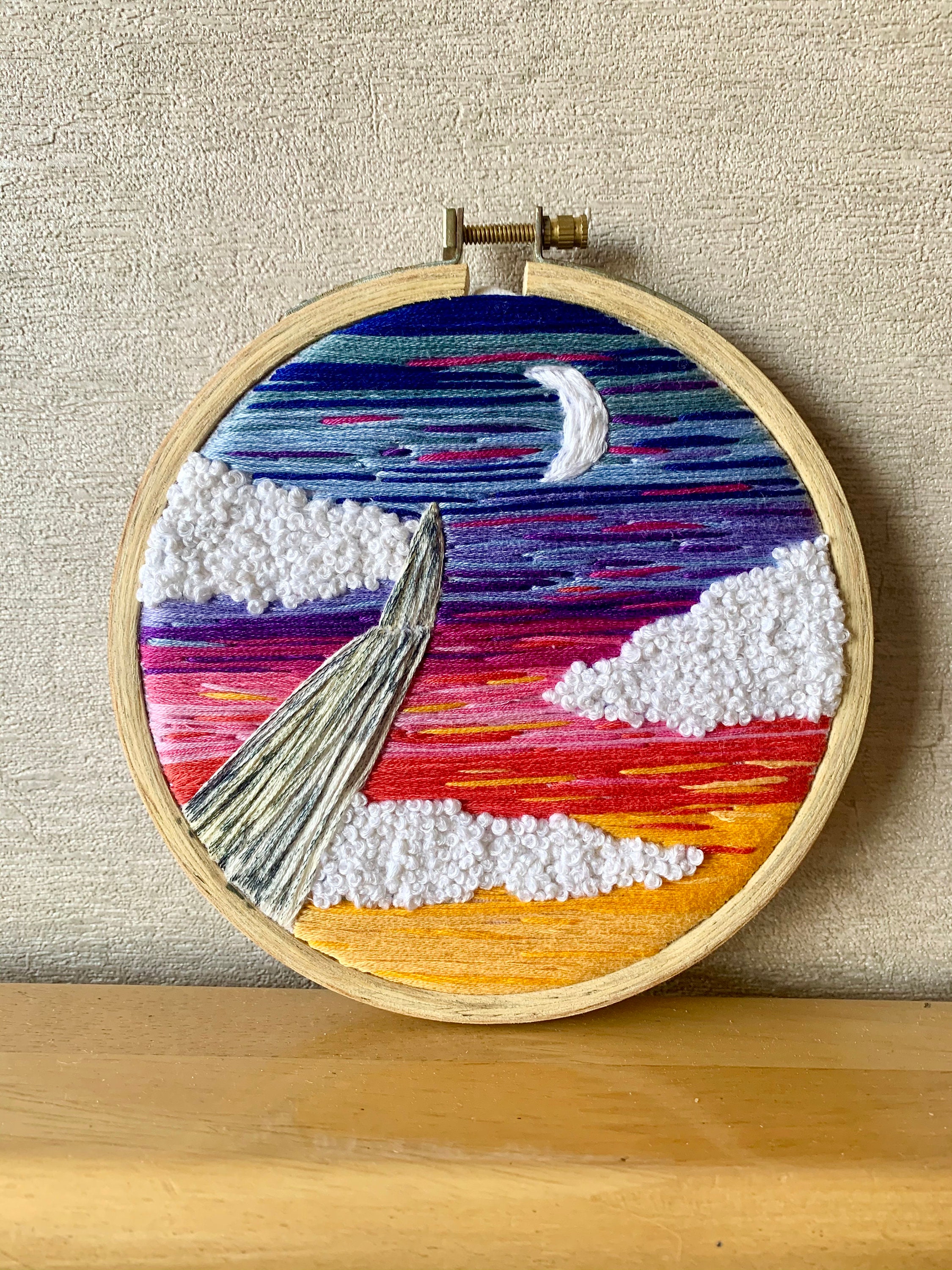 FlugzeugFensterAnsicht Landschaft Stickerei / 5 Zoll Etsy