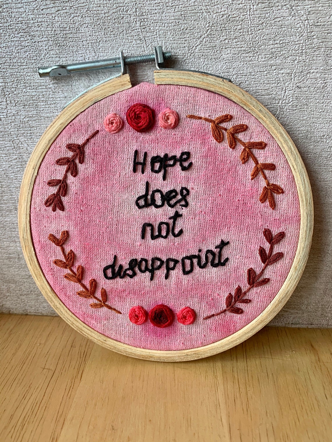 Hope embroidery hoop art wall hanging / room decor Etsy