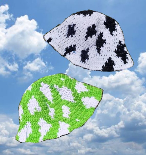 cow print bucket hat