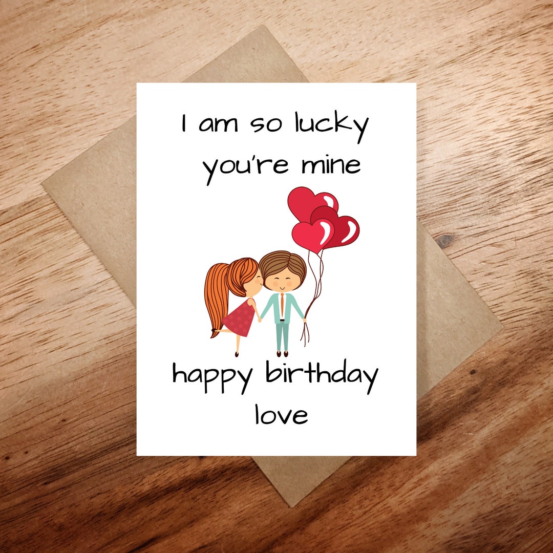 Happy Birthday to My Love, Birthday Card, Birthday Love Card, Happy