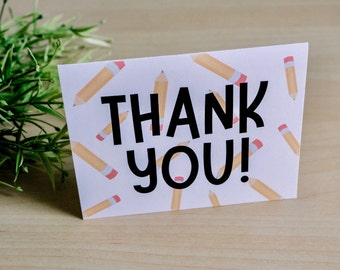 Teacher Card // Teacher Gift // End of Year Teacher Card // Thank You Teacher // Cute Teacher Card