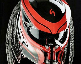 Alien Predator Motorcycle Helmet - DOT/ECE Approved - Etsy