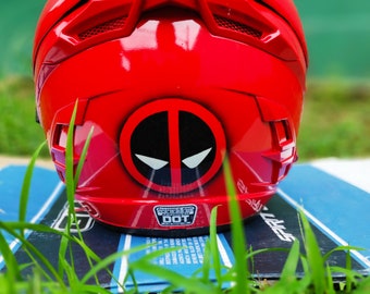 Deadpool Black Red Helm Op maat voor motorgekeurde PUNT & ECE Accessoires Hoeden & petten Helmen Motorhelmen 