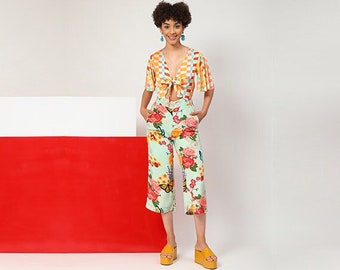 Play Suit Kawaii, Floral Summer Short Button Up Playsuit for Women, Boho Jumpsuit Plus Size, Flower Summer Dress, Modern Dress, Romper Dress