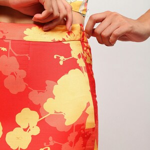 Sunkissed Bloom Skirt for Women, Slit Skirt, Summer Skirt, Wrap Dress, Floral Midi Skirt, Long Skirt, Beach Skirt Coverup, Bikini Cover Up image 4
