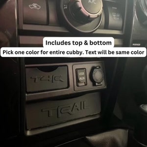 5th Gen 4Runner (2014-2024 SR5, TRD OR, TRD Pro) Console Cubby Drawer - Set of 2/ One color only