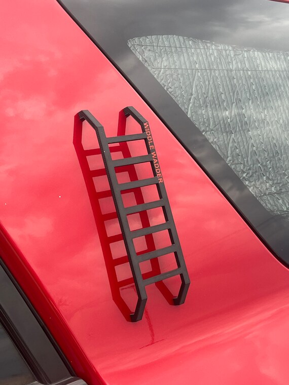 Widdle Wadder 8-Inch Magnetic Ladder Magnet For Car, Truck, Fridge - Strong ABS Plastic With Adhesive Pads, Dishwasher Safe (Black) - View #13