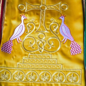 fully embroidered Gospel bookmark in Orthodox church