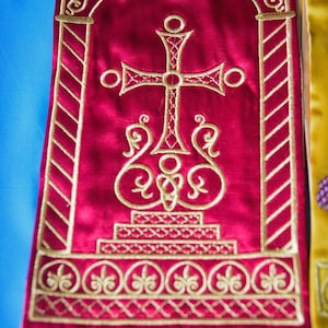 Fully Embroidered Gospel Bookmark in Orthodox church