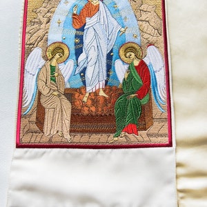 fully embroidered Gospel bookmark in Orthodox church