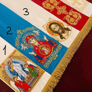 fully embroidered Gospel bookmark in Orthodox church