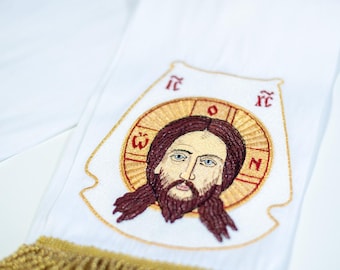 Fully Embroidered Gospel bookmark Not Made By Hands