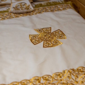 Chalice covers set  for Orthodox Church Liturgy, any color is possible