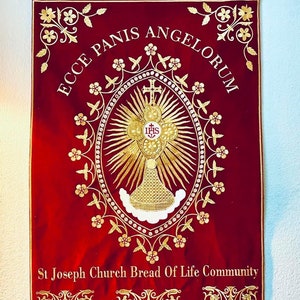 Fully-embroidered Church Temple Banner