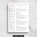 Executive Resume Template with Cover Letter and Reference Page | Instant Download | Resume Template for Word | 