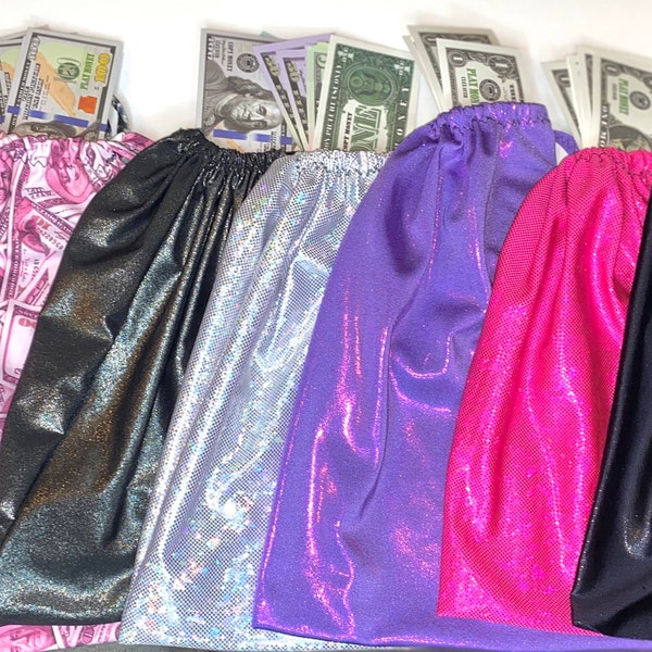 Money Bag, Stripper Bag, Drawstring Bag, exotic dancewear, stripper outfits, stripper clothes, dancer bag, plus size exoticwear