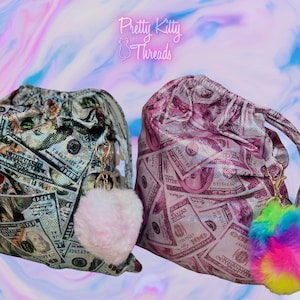 Borsa porta soldi, borsa da spogliarellista, borsa con coulisse, abbigliamento da ballo esotico, abiti da spogliarellista, vestiti da spogliarellista, borsa da ballerina, abbigliamento esotico taglie forti