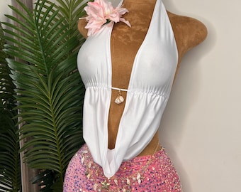 Minifalda rosa de lentejuelas, ropa de resort, atuendo para club de playa, vacaciones, rave, festival