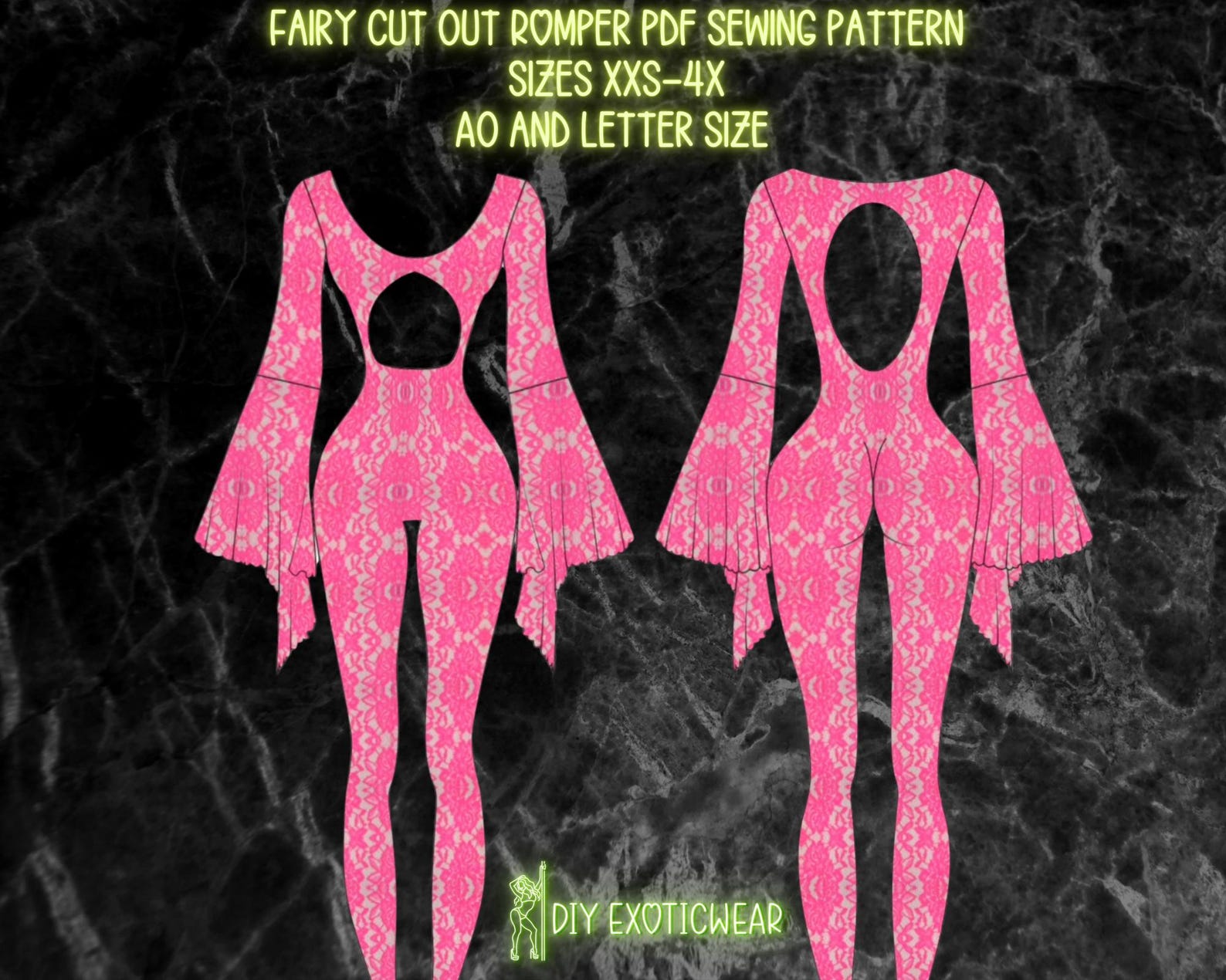 Rave Pattern Rave Sewing Pattern, Stripper Sewing Pattern, Exotic Dancewear ...