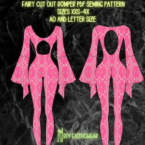 Rave Sewing Pattern, Stripper Sewing Pattern, Exotic Dancewear, stripper outfit